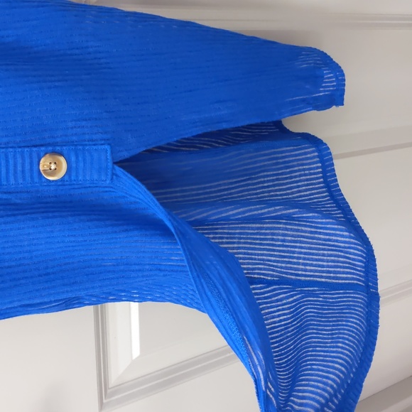 LAST CHANCE Express Button Ribbed Button Front Midi Dress - Picture 6 of 10